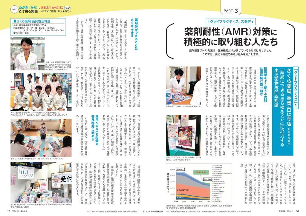 月間厚生労働_AMR対策_さくら薬局グループ